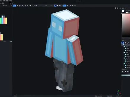 【我的世界自制皮肤教程】邪修牛仔裤的画法来啦，这你确定不来学吗？