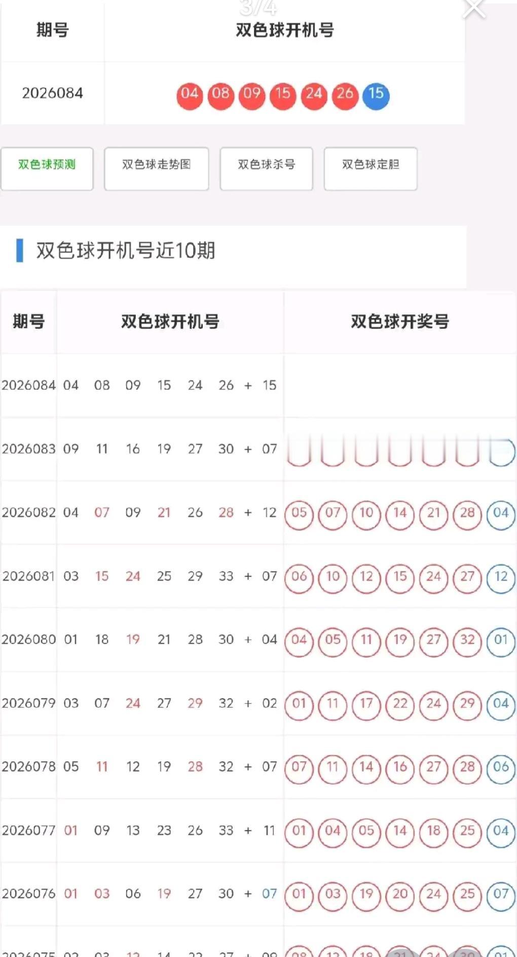 距离双色球26084期开奖还有数小时，网上爆出两组不一样的开机号，引得彩友们议论
