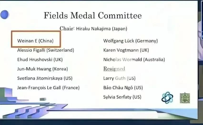 从某种角度看，英国和美国就能决定菲尔兹奖，对吗？菲尔兹奖评审委员会总共13个人