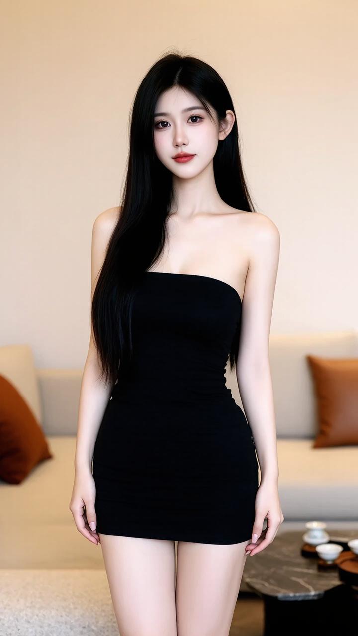 优雅黑裙，气质满满，尽显时尚魅力！