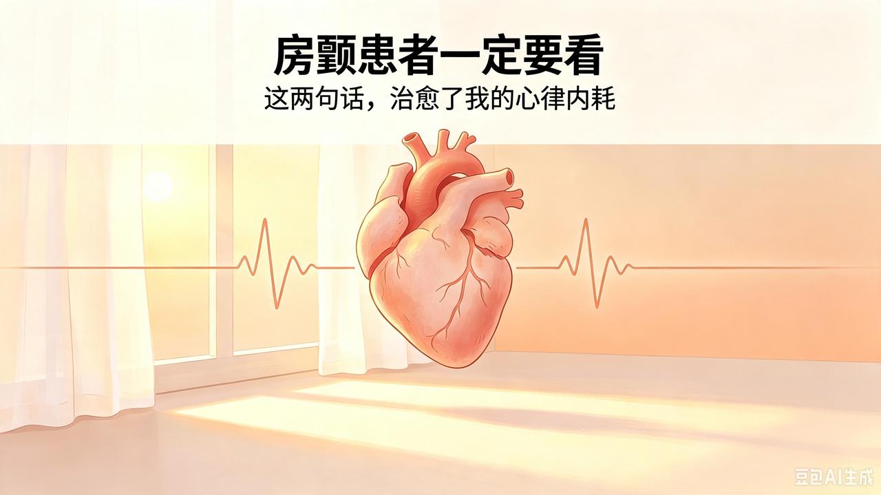 房颤病友一定要看！这两句话，彻底治愈了我的心律内耗真心分享一句救了我心脏、