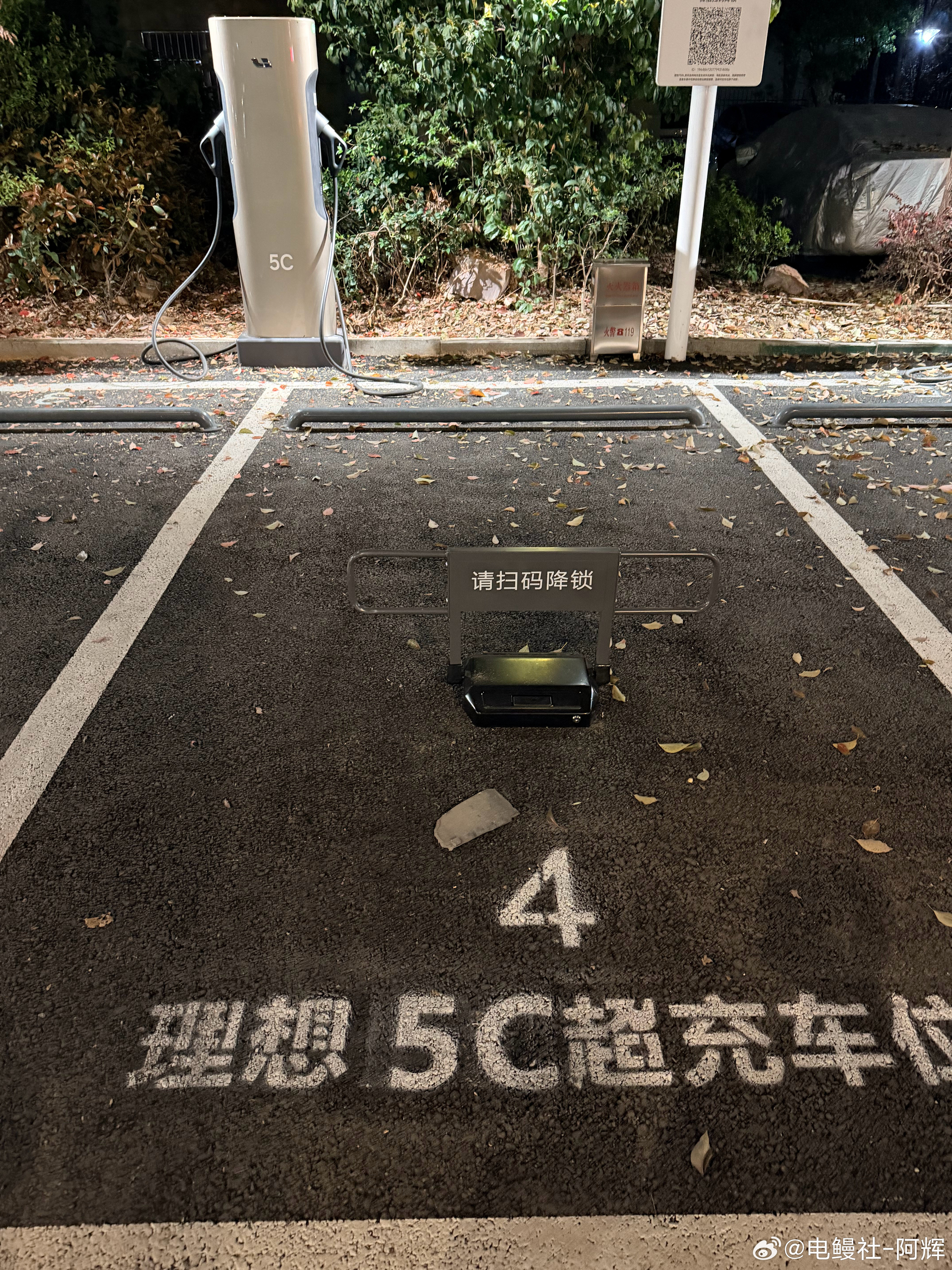 今天看到有个闪充车位被油车占领，也经常听到别人反映这个问题，刚好看到家里附近有一