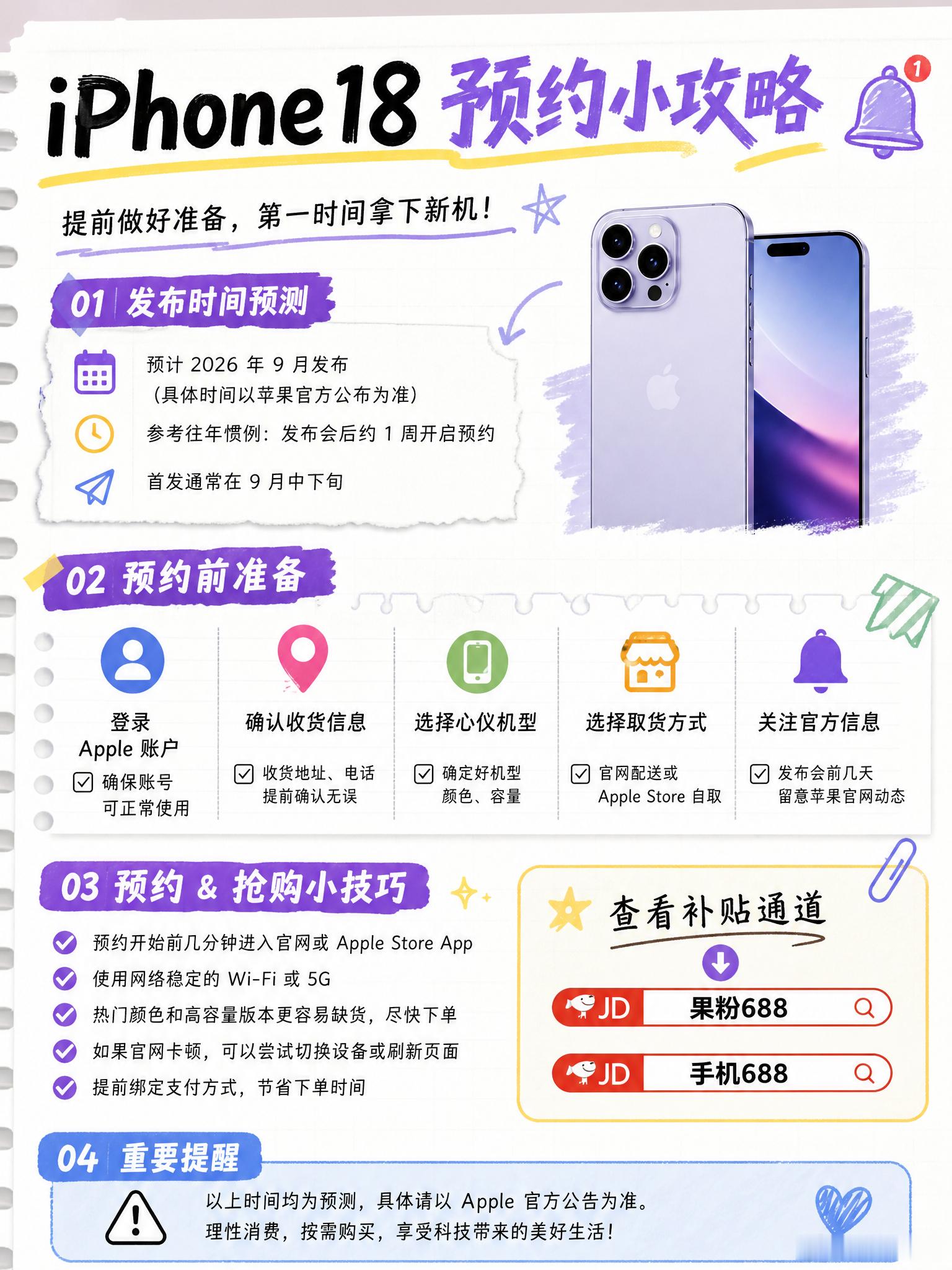 🔥iPhone18来了，首发抢购攻略！iPhone18首发抢购攻略，小白直接抄作业⏰记好时间：9.
