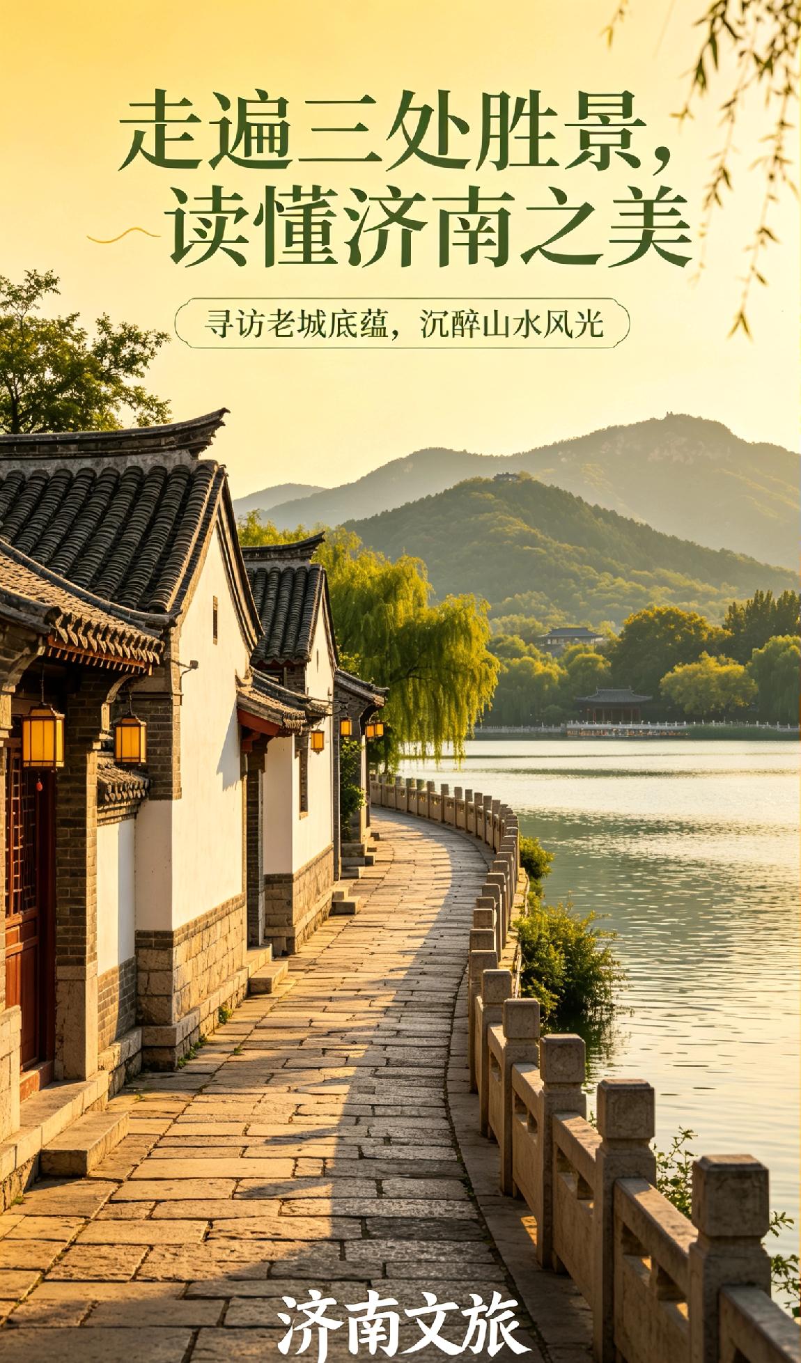 走遍三处胜景，读懂济南之美，寻访老城底蕴，沉醉山水风光