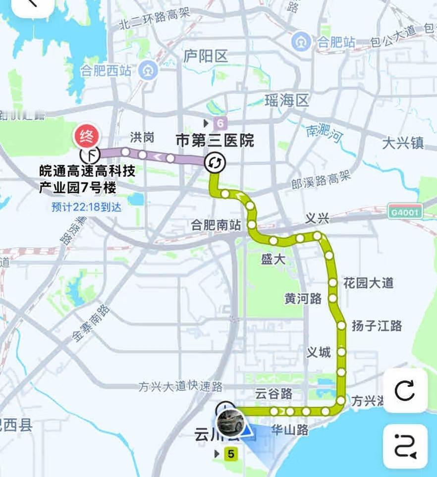 合肥地铁要是有一条环线就好了！每次从高新区去滨湖，都得跑到市中心换乘，真的好麻烦