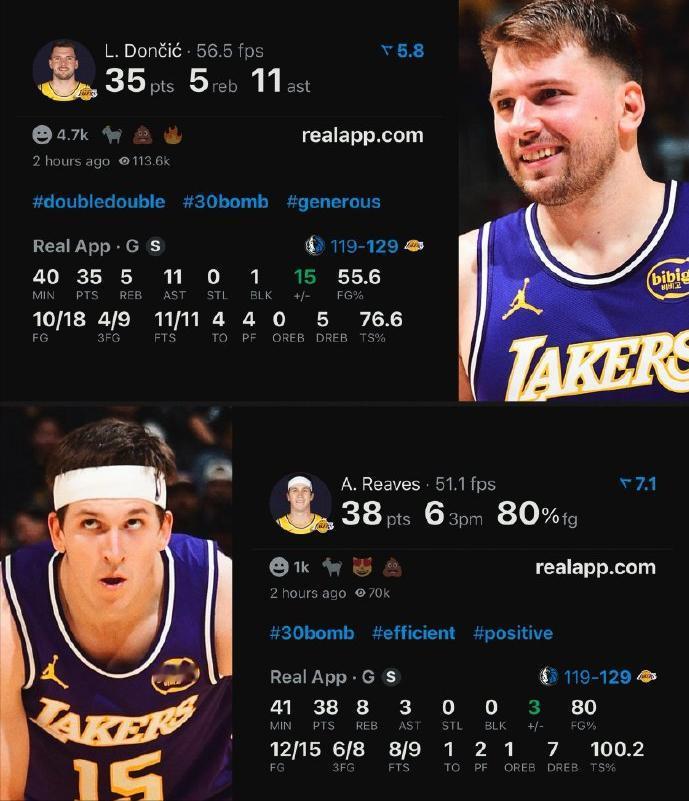 东契奇：“能和里夫斯一起打球真是太好了，很高兴能成为他的队友。”记者：“这是你