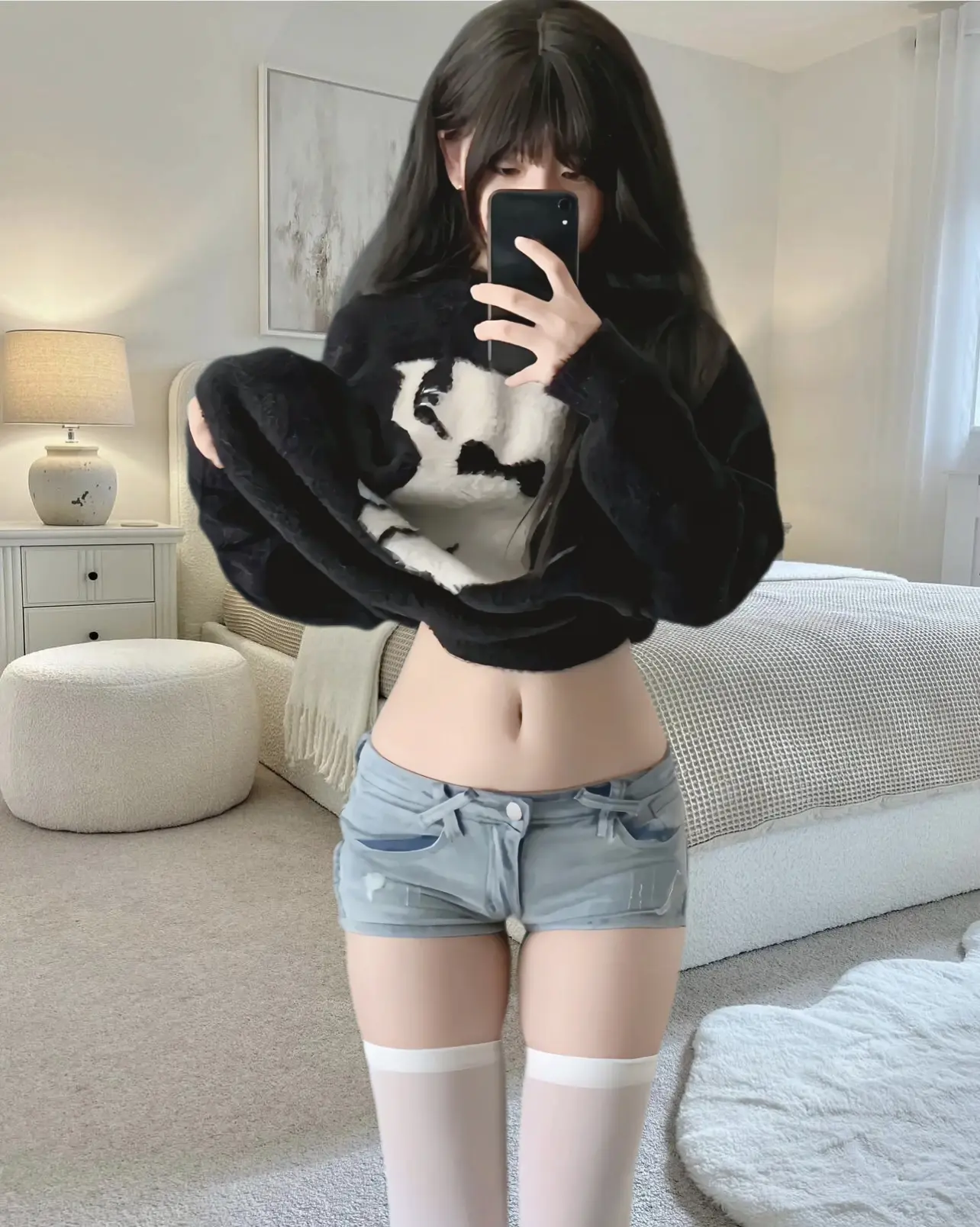 白丝yyds 穿出长腿美感 纯欲风ootd yyds穿搭