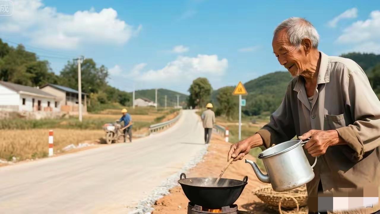 300万修路，五保户大爷没出钱却获特殊待遇：善良从不分高低​​全村集资300