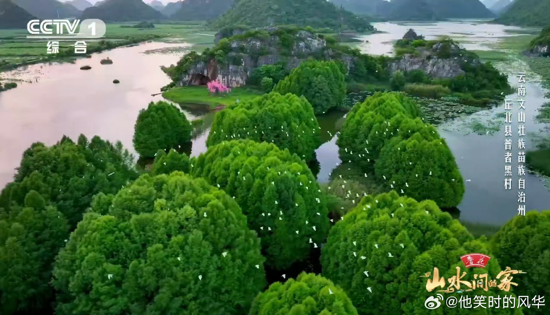 云南颜值太能打了跟随撒贝宁和于适的脚步，探索普者黑村的奥秘！喀斯特地貌造就的仙
