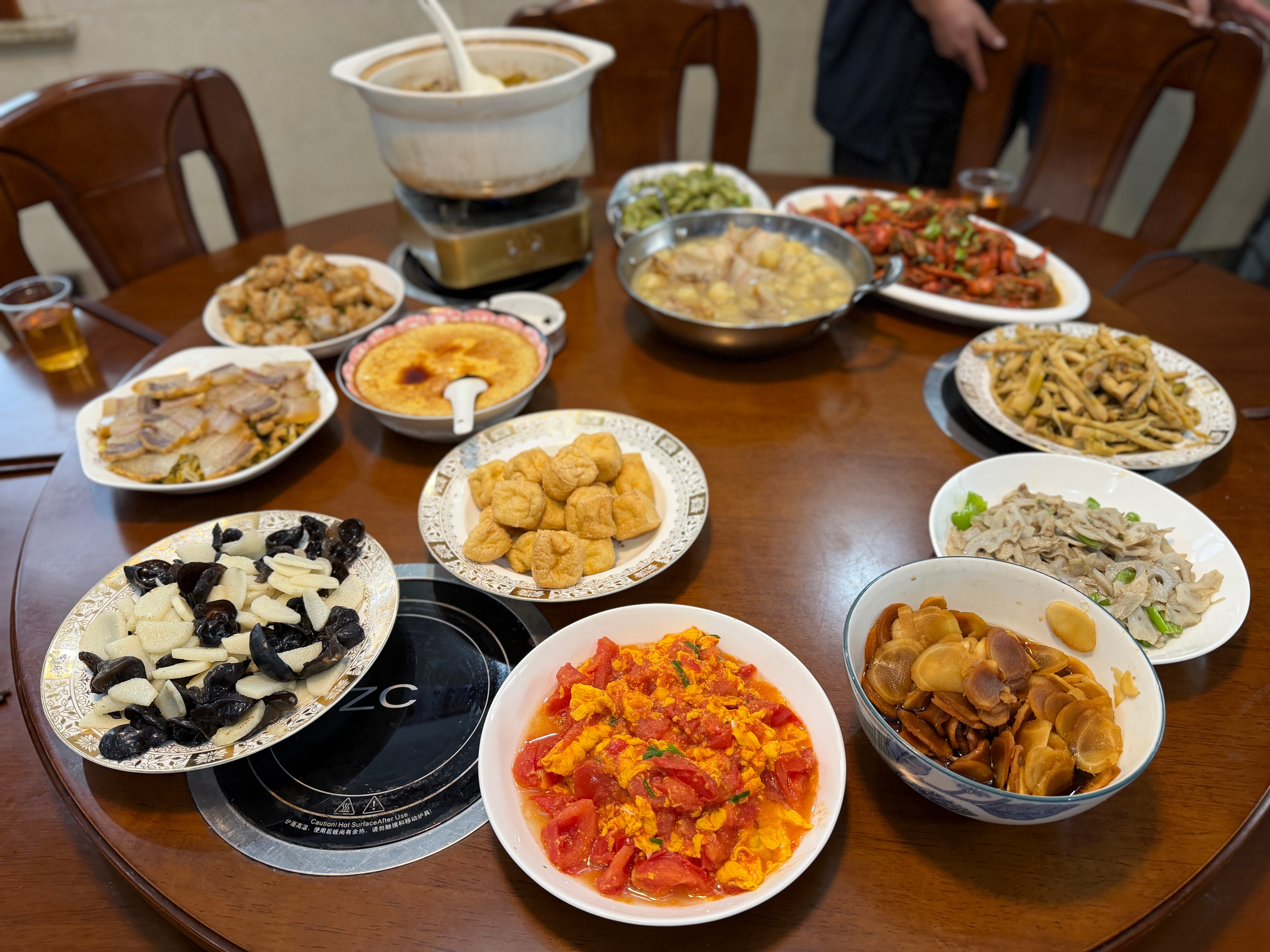 今日晚饭。