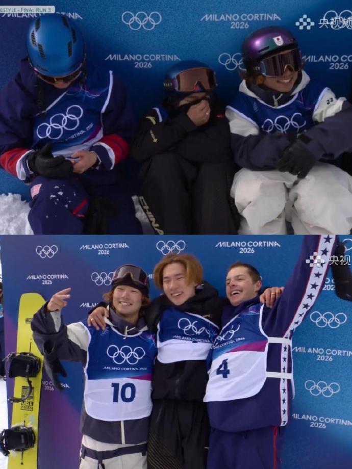 哈哈哈，中日美三国选手都在等着最后一跳的对手演砸。坡障决赛还剩下最后一名选手