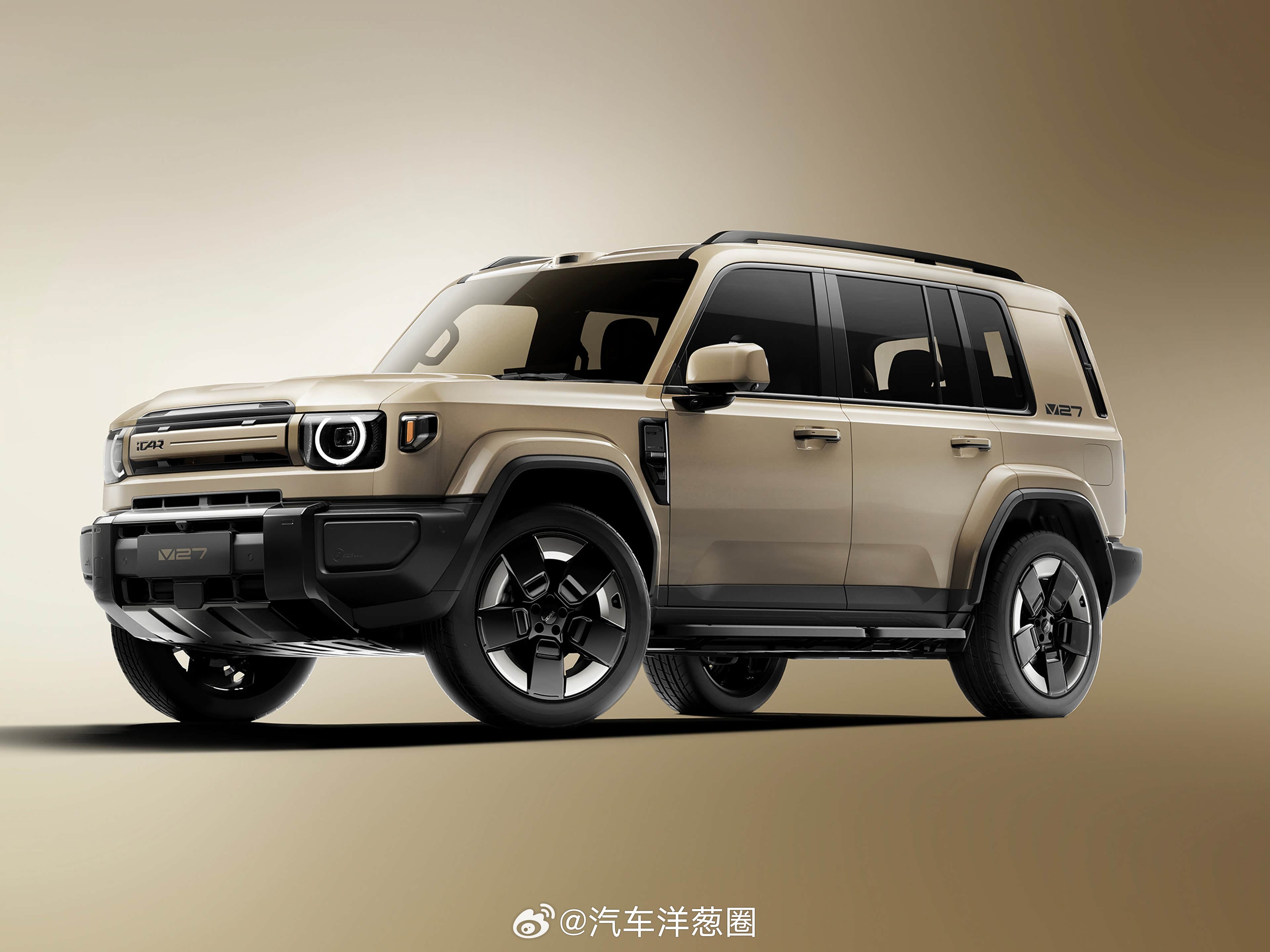 奇瑞iCARV27超4.9米车长，气势不输路虎卫士增程中大型SUV车长49
