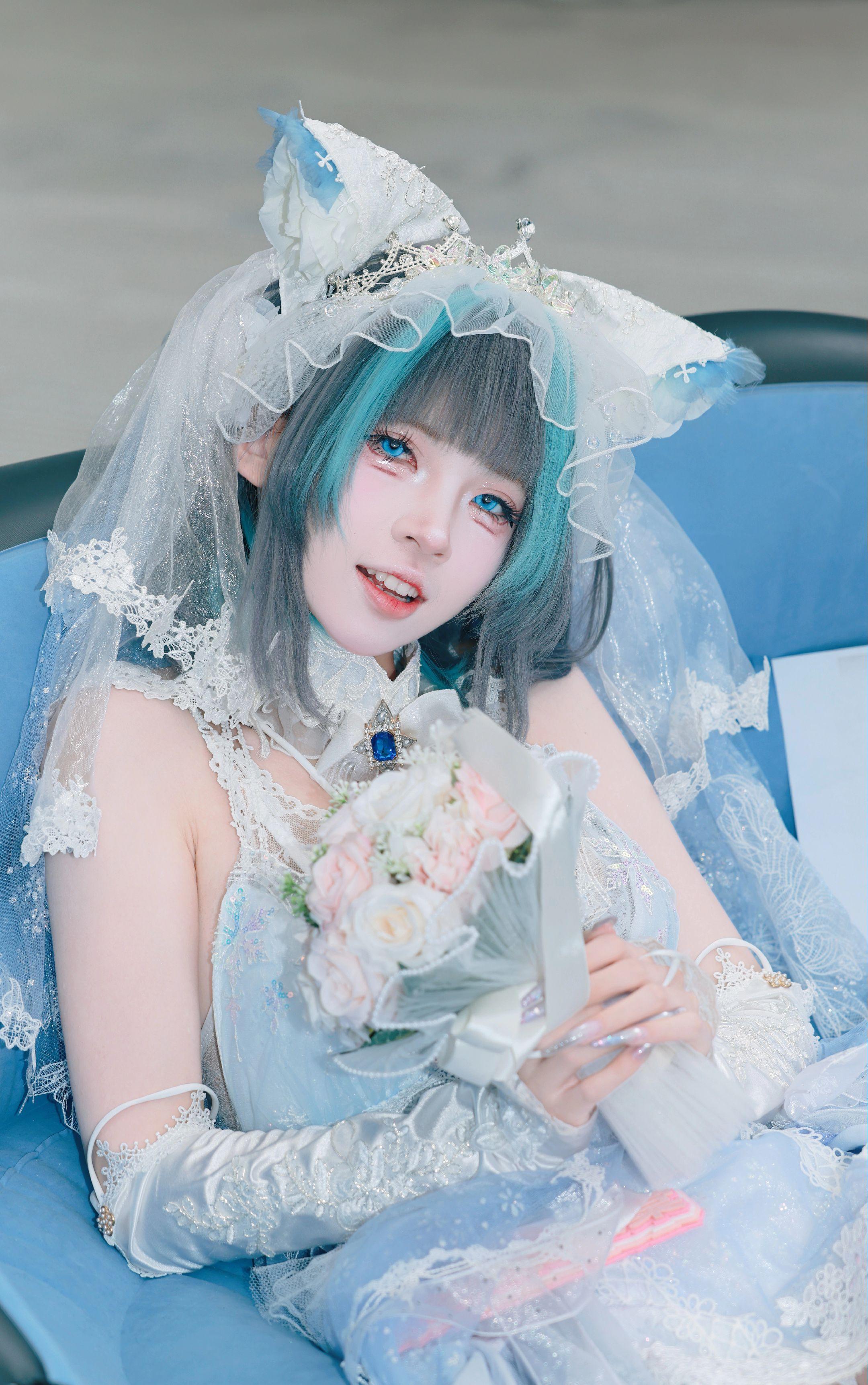 碧蓝航线 柴郡花嫁cos.