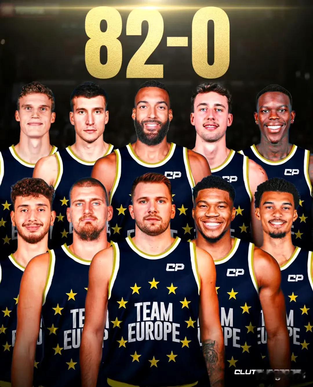 把NBA中的国际球星组一队，能拿下82胜吗？东契奇，约基奇，字母哥，文班亚马