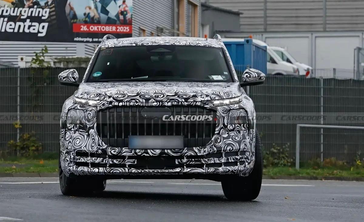 奥迪Q9霍希版谍照曝光全新旗舰级SUV搭V8发动机将于2026年亮相！将对