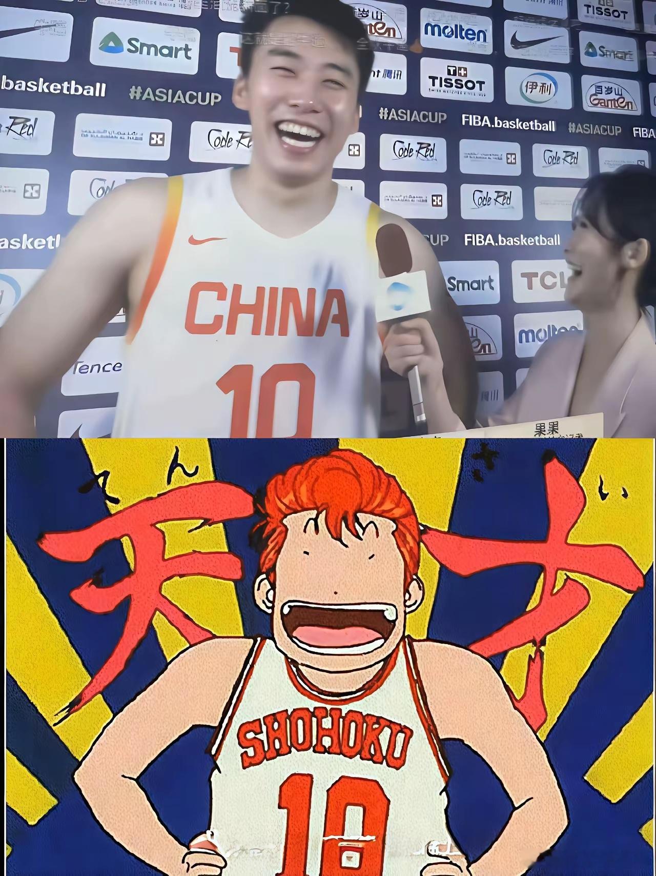 中国男篮也有自己的灌篮高手[大笑]​​​