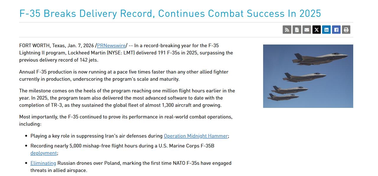 【一年交付近200架，洛马的F-35产能不容忽视】近日，洛克希德·马丁公司发