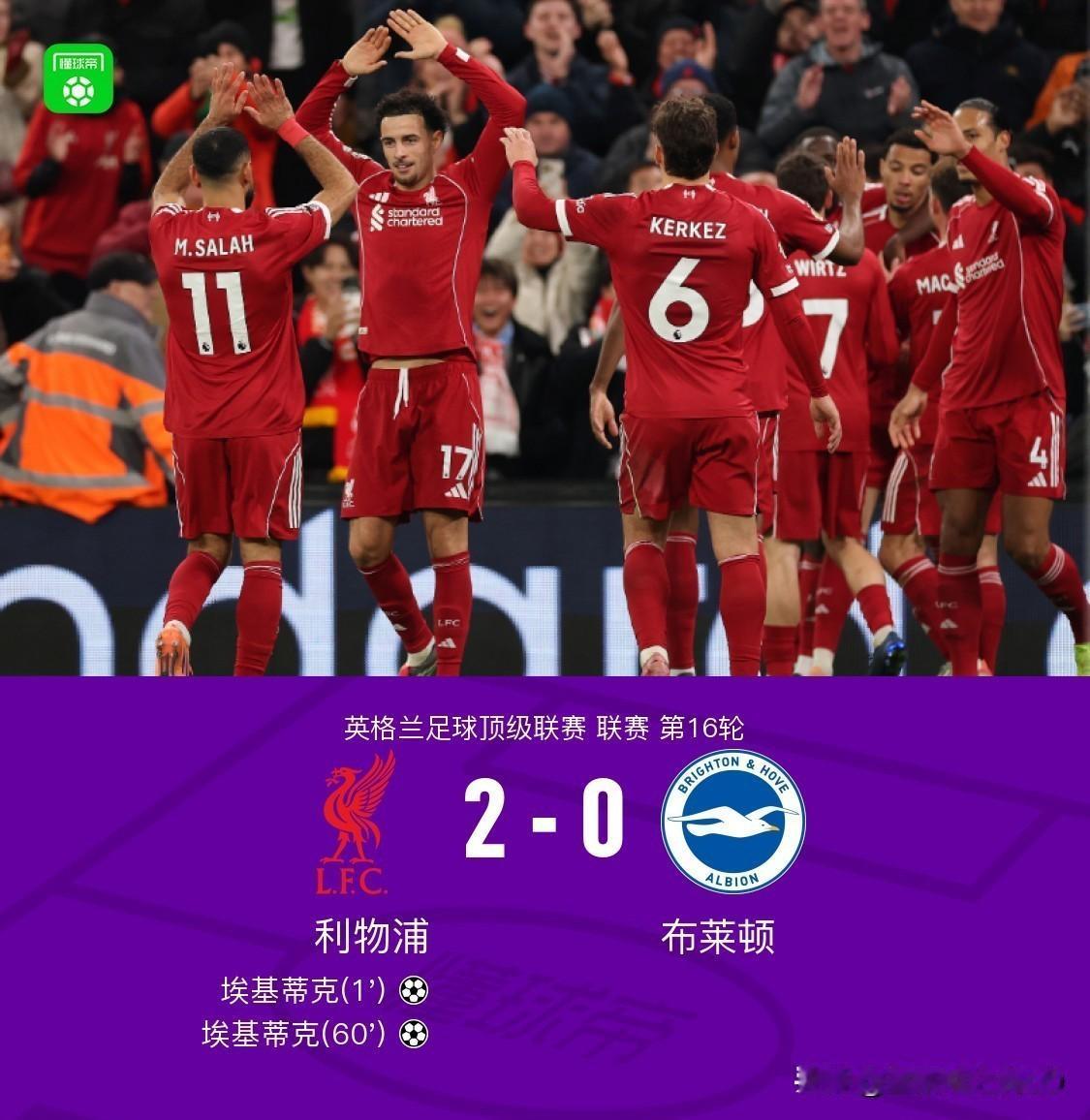 利物浦2-0布莱顿，黄健翔老师犀利点评比赛，句句在理！1、利物浦现在比以往好的