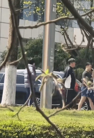 王楚钦，孙逊和牛牛三个人穿出了四个不同的季节。牛牛短袖短裤，妥妥的夏季，孙