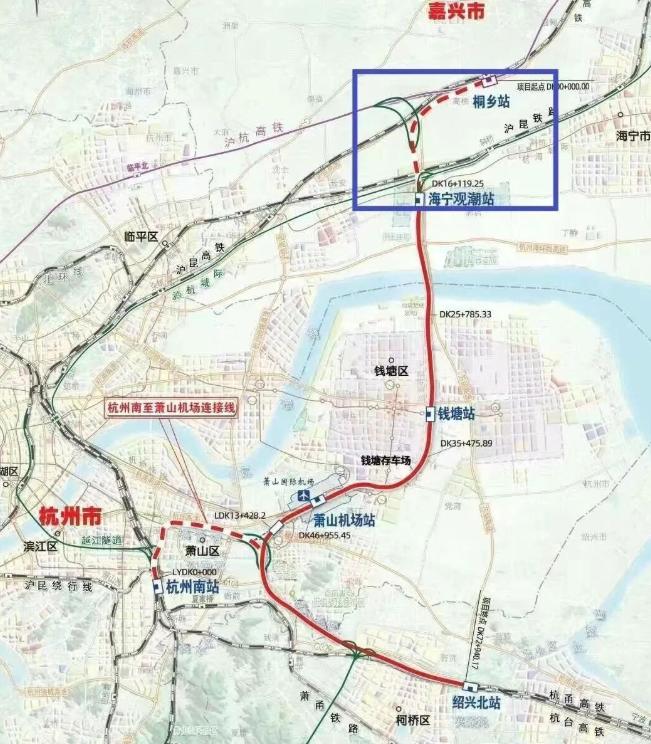 南机线到底是条什么线？很多人对"杭州机场高铁"有印象，但对里面这条13公里的联