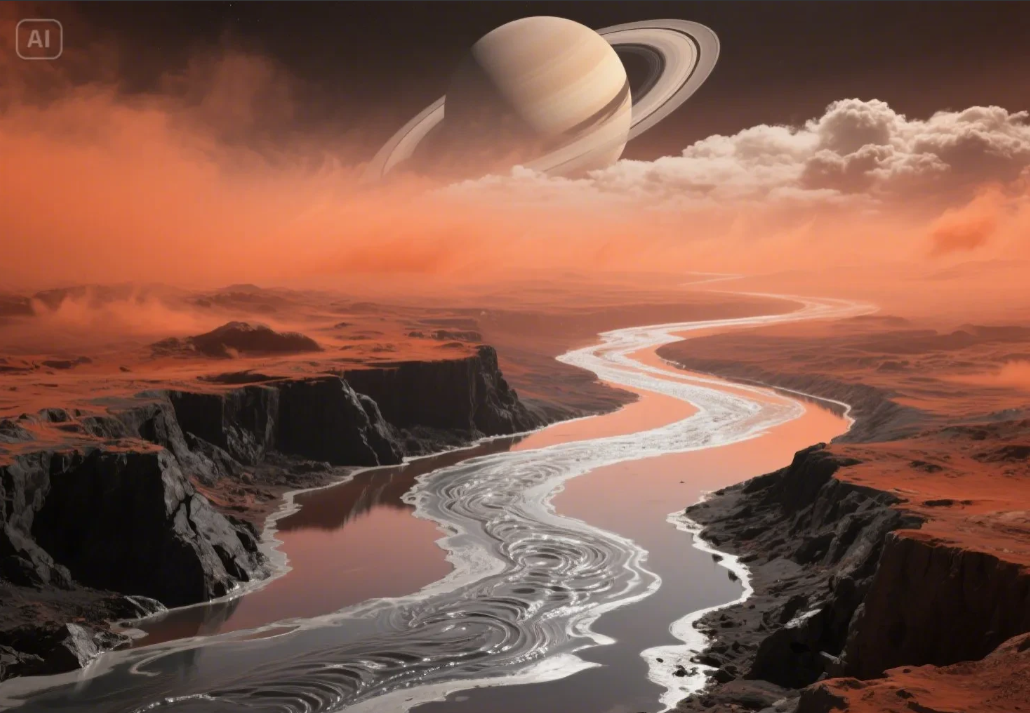 它会是宇宙里的“异星地球”吗？土卫六的甲烷河流居然和地球规律一样呢！1.液态