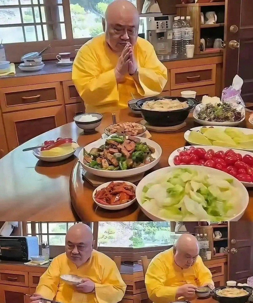 大师天天吃素怎么一点都不瘦