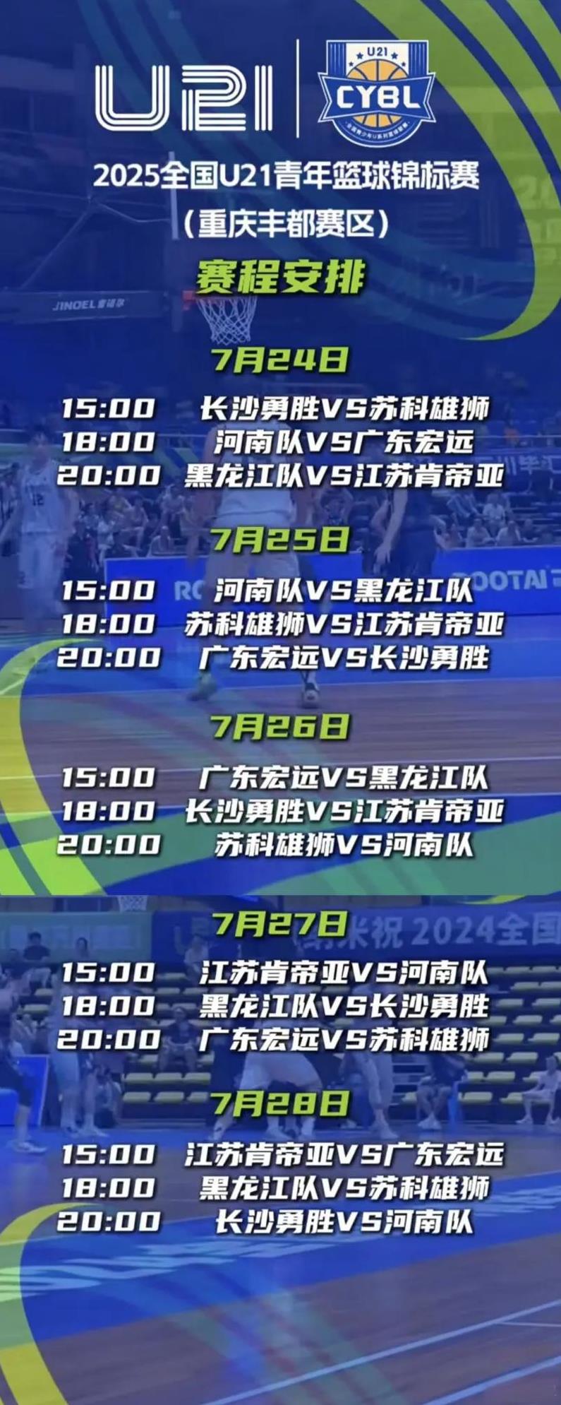 广东宏远参加U21青年联赛，黄明依、陈家政领衔国青出战。在本月24-28日举办的