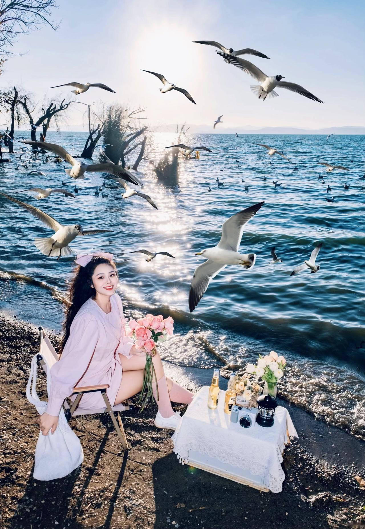 被昆明漫天的海鸥震撼到了……带你去看海鸥昆明我在秋日出片前线我在出片