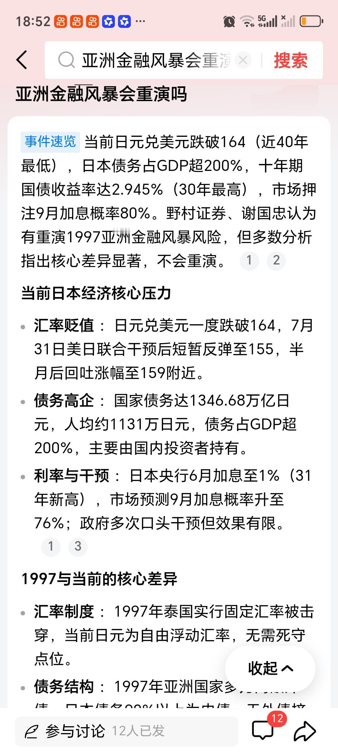 亚洲金融风暴会重演吗亚洲金融风暴会重演吗？这是个值得探讨的问题。拿日本来说，如