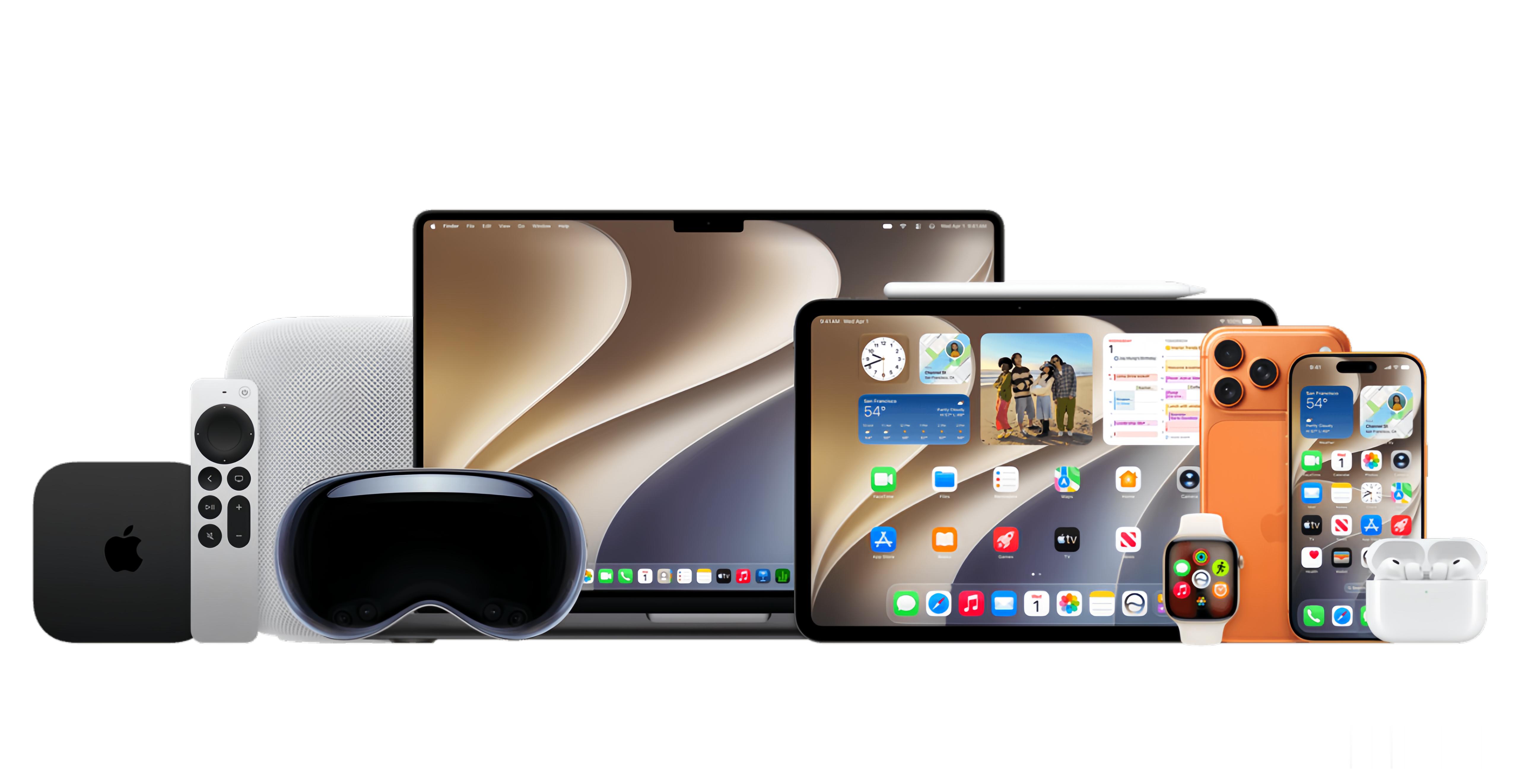Apple全系列硬件无论是iPhone、iPad、Mac笔记本、AppleWa