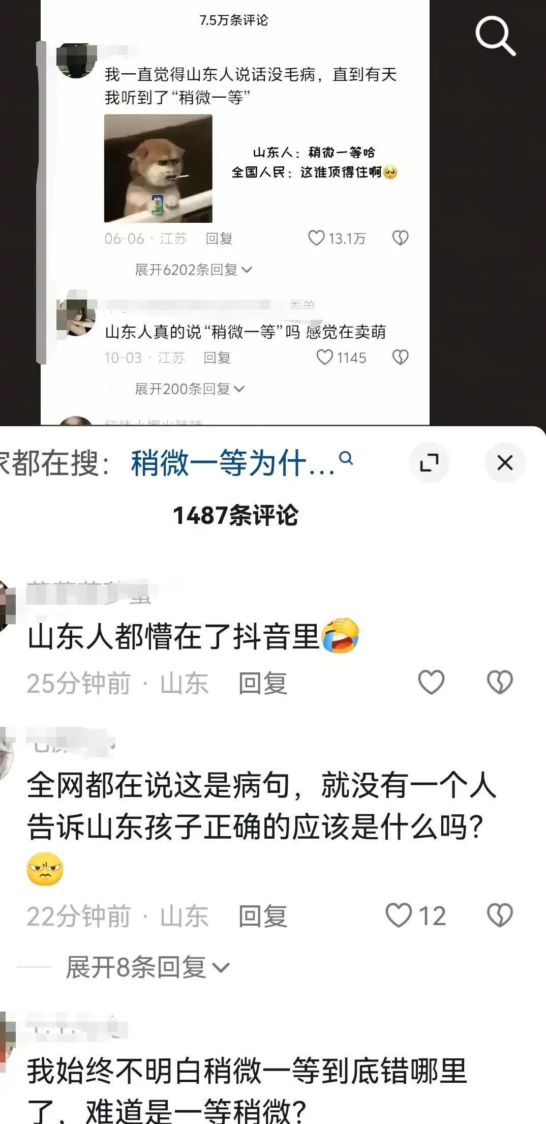 山东人的一句话，竟然引来了7.5万条的评论，这让所有的山东人都懵了。今天刷视频看