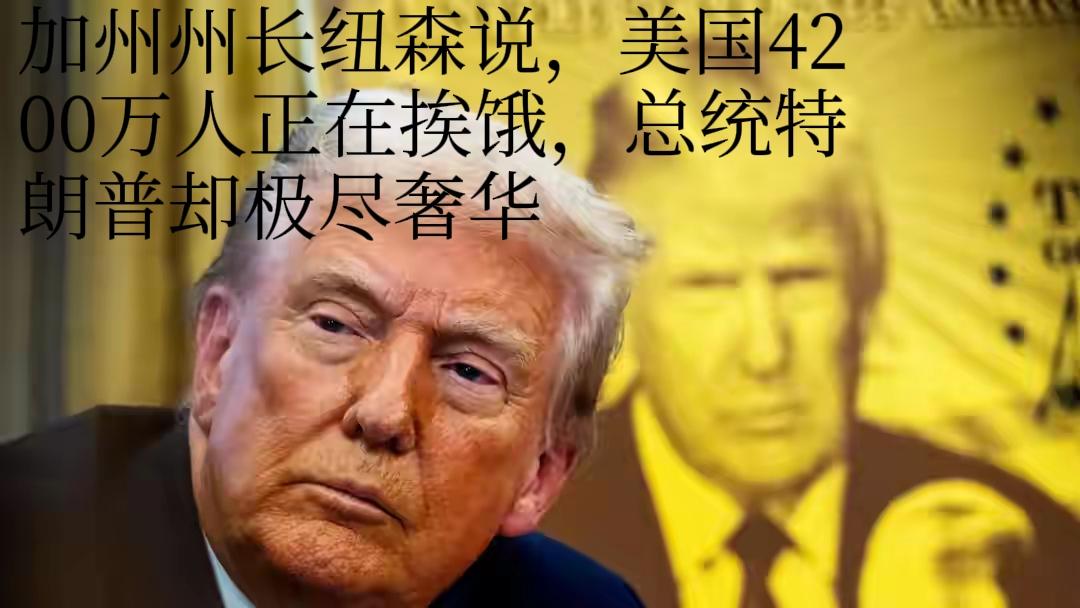 图一，是美国加州州长纽森说的，美国有4200万人正在挨饿，图二，是美国铁杆战友