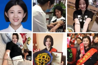 浙江省一名28岁的女孩免费捐献骨髓，救了一名15岁的白血病男孩。谁知道，男孩康复
