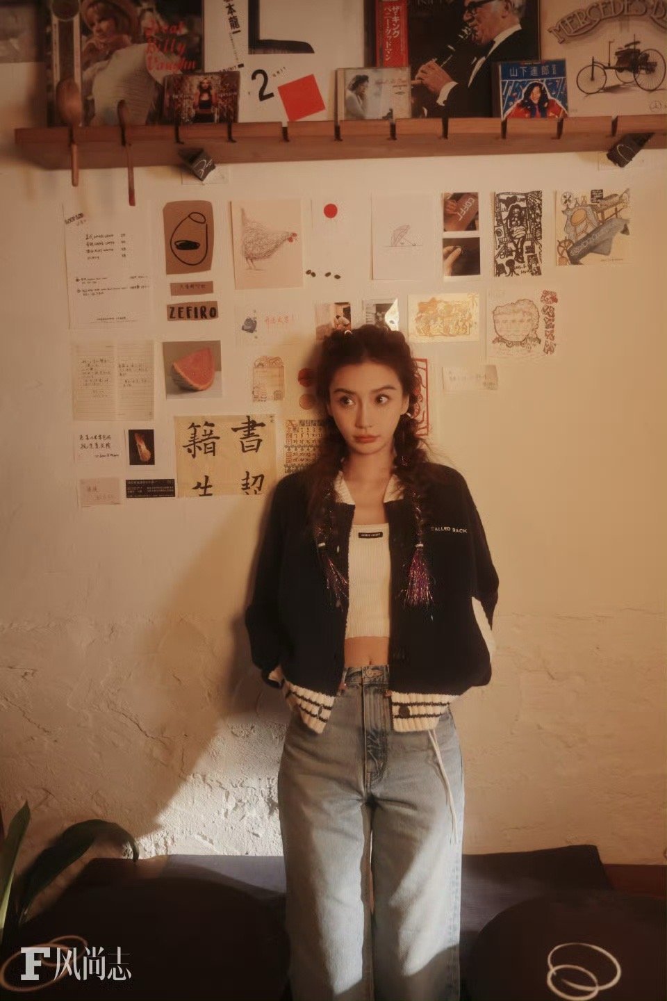 Angelababy风尚志杂志预热大片来了希望成片会好看吧。​​​