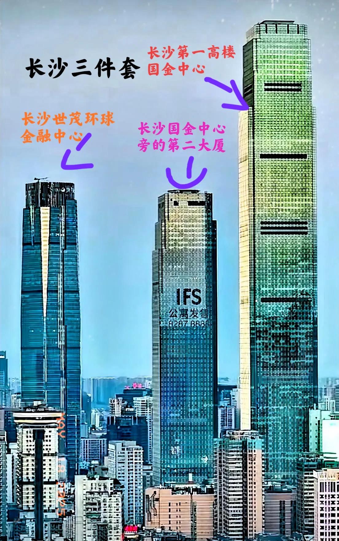 知道长沙最高楼的三件套在什么地方吗？长沙高楼三件套的主要位置是在长沙的芙蓉区地段