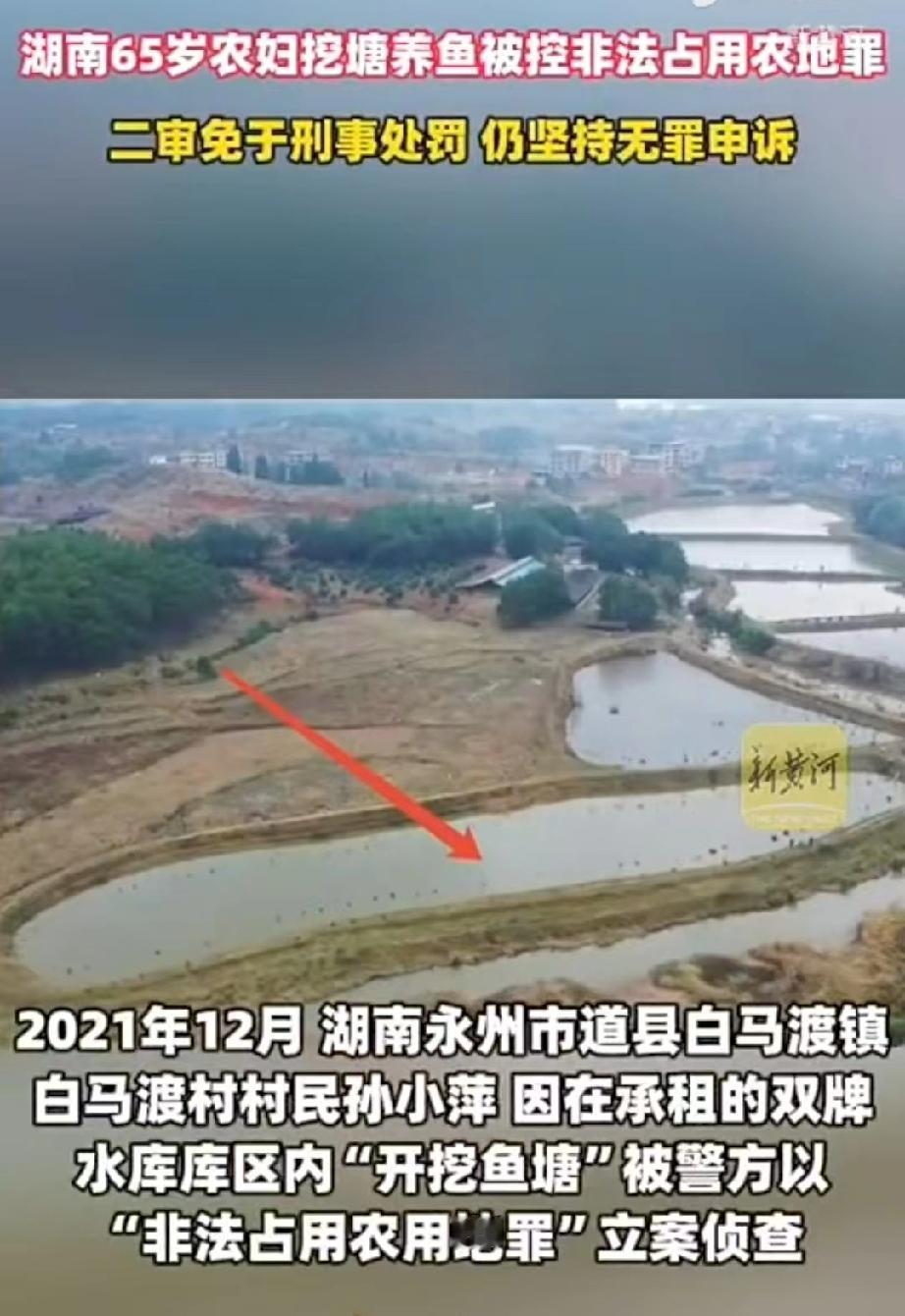 湖南永州，年过六旬的女子为了赚点钱，把承租的水库库区一处坑塘改造成鱼塘。不料，钱