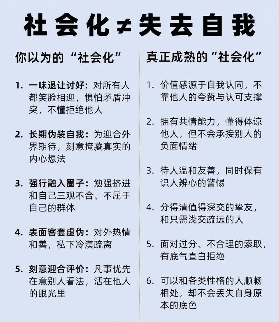 社会化≠失去自我​​​