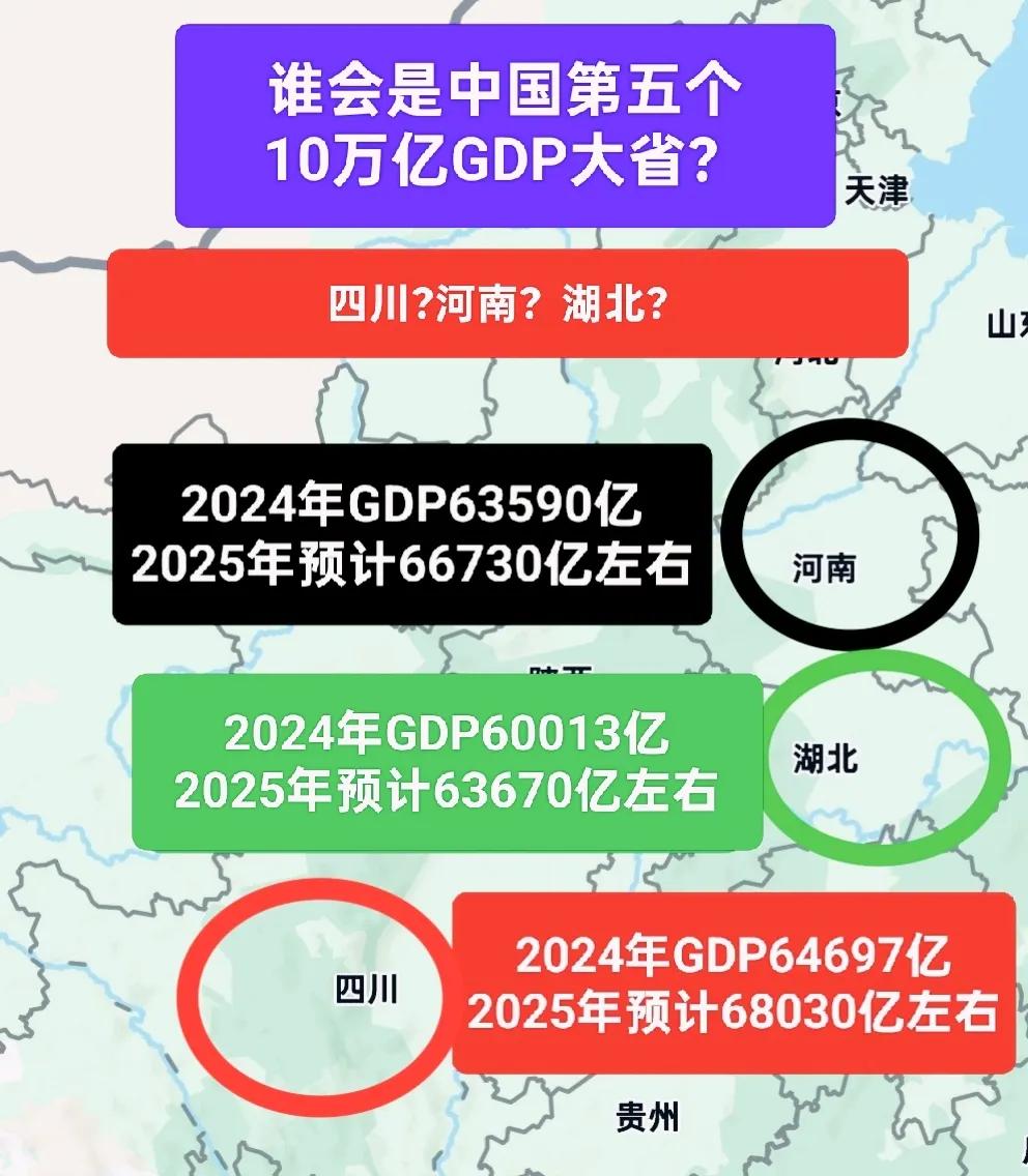 河南，四川，湖北，谁先破10万亿GDP大关？2025年山东省GDP破10万亿基