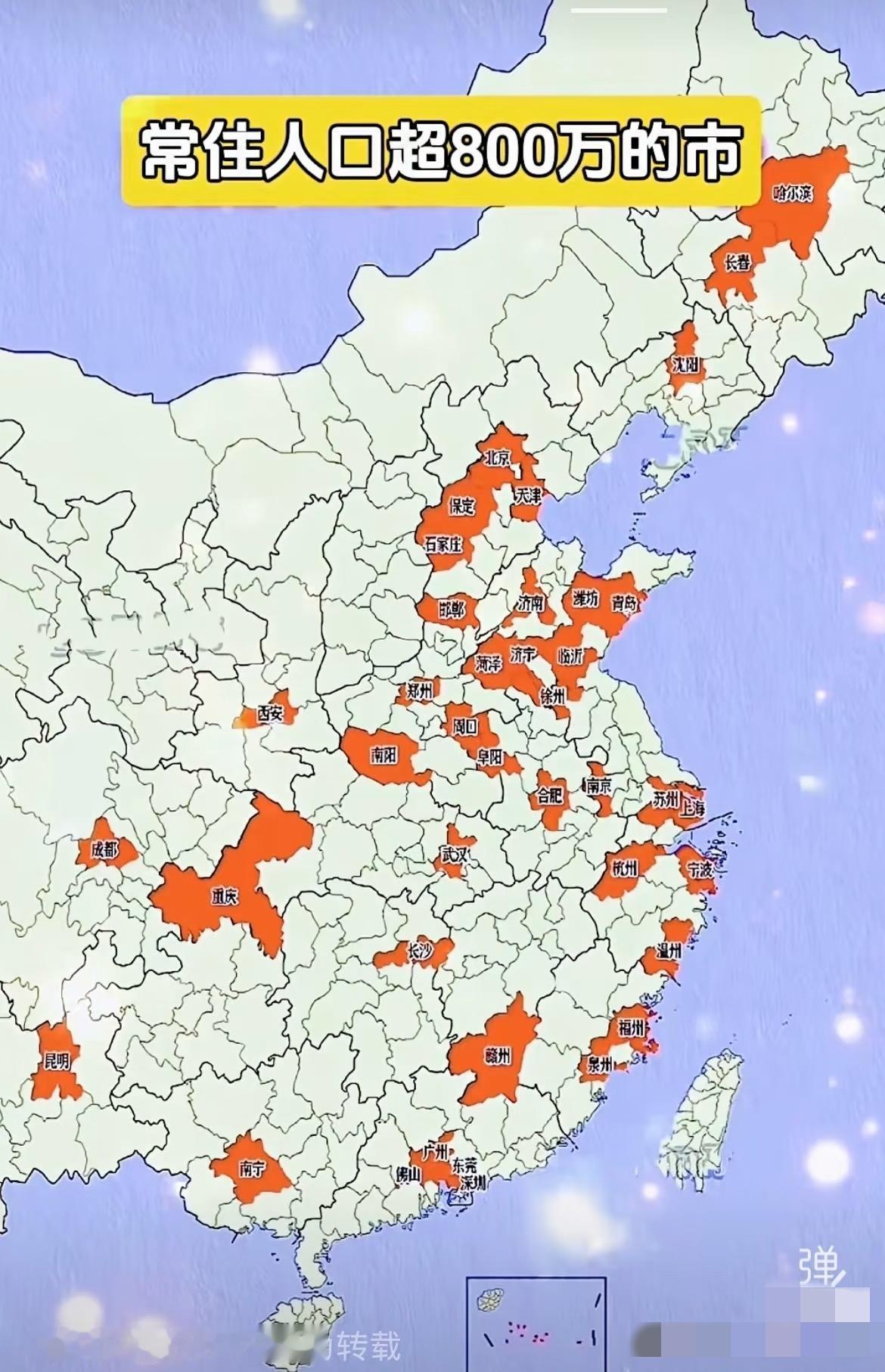 常住人口超800万的城市南宁就尴尬了。同是北回归线以南的5个800万人口的城
