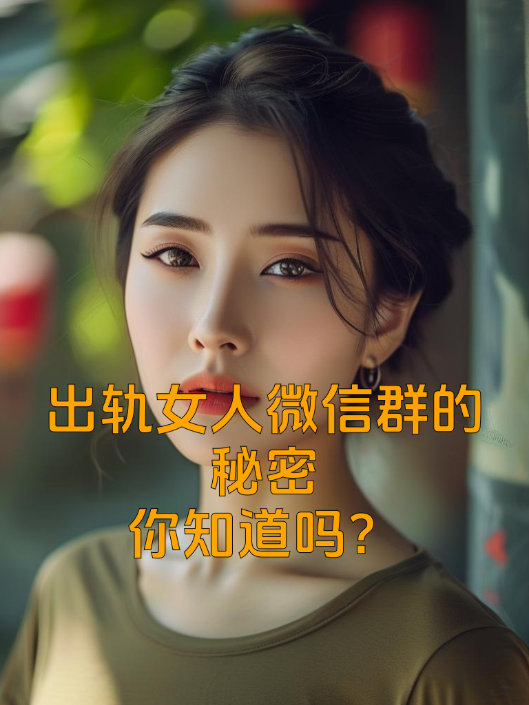 出轨女人微信群的秘密，你知道吗？