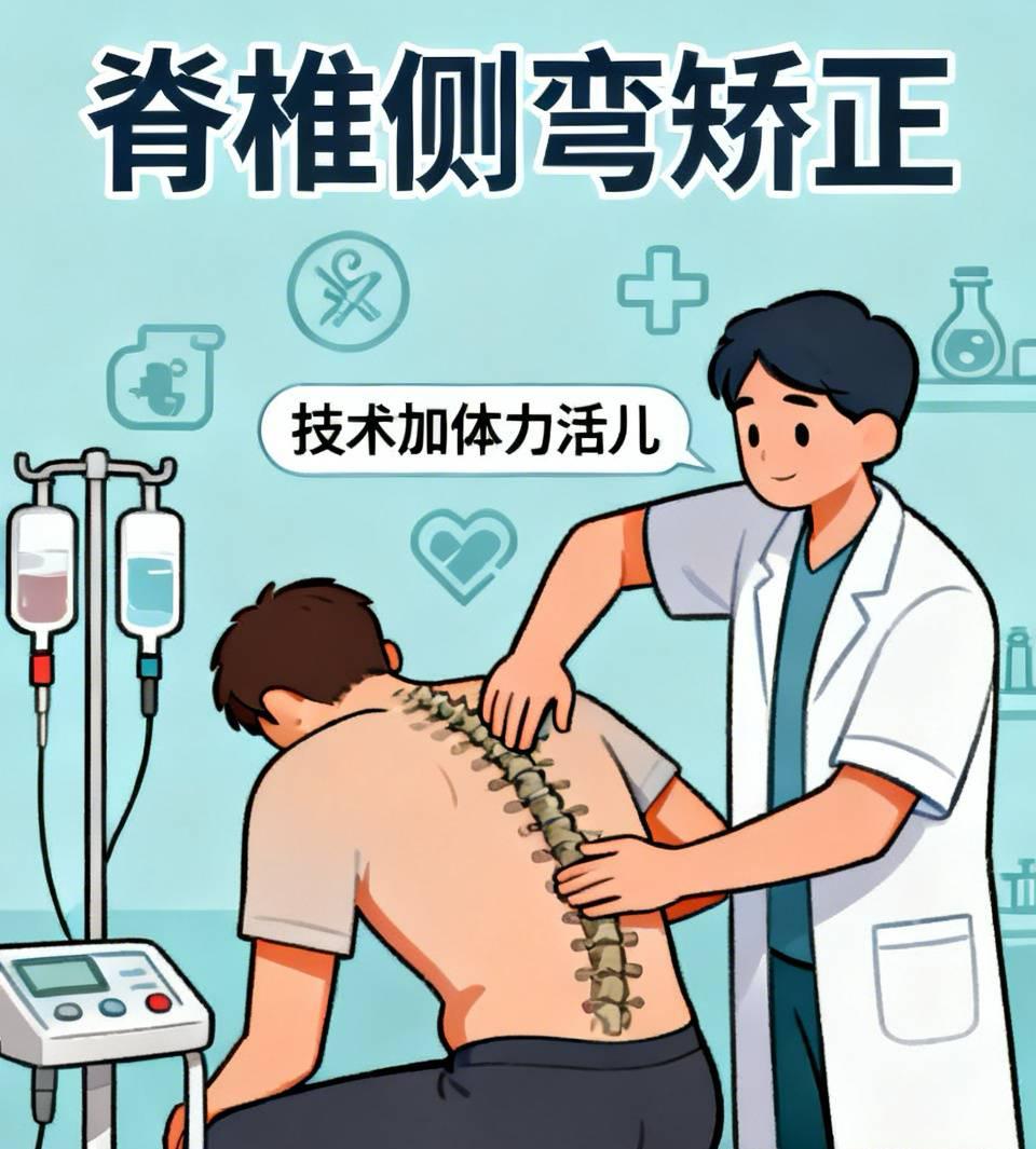 孩子做脊椎侧弯矫正，和这个医生聊天。我问他这个专业是不是得报中医的针灸推拿。他立