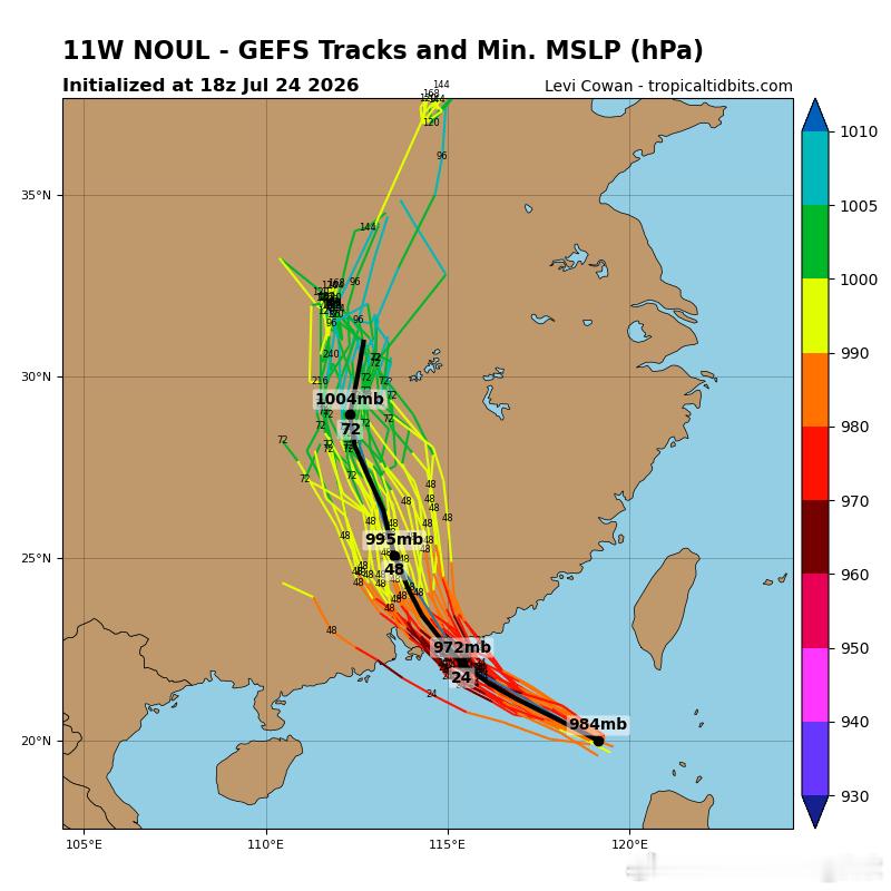 台风红霞今晨红霞增强为台风级。未来西北行，强度还会有所增强。预计25日夜间至