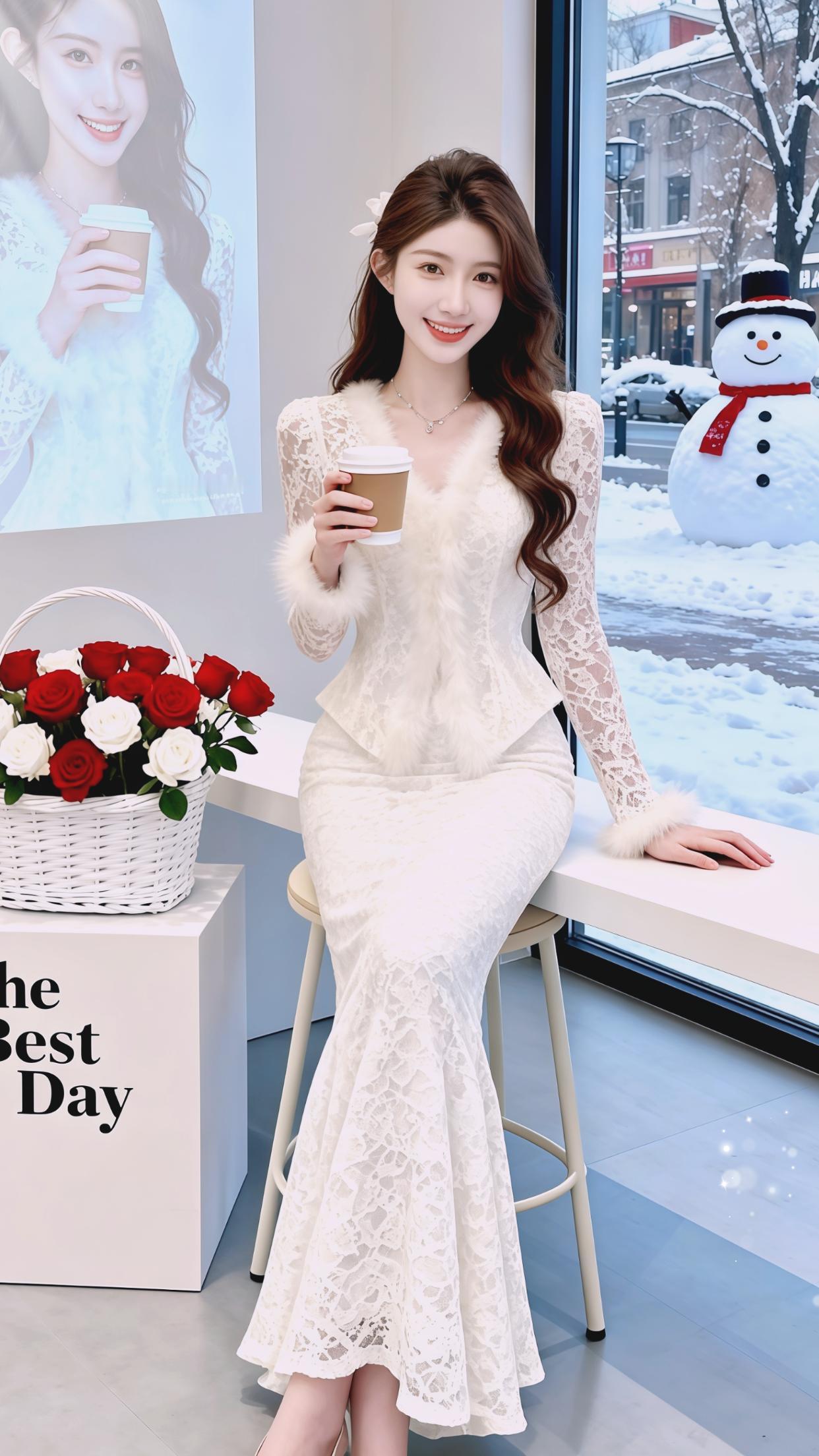 美出高级感穿搭时尚蕾丝套装