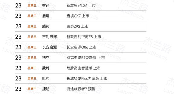 车圈今晚不睡了，9款新车扎堆发布