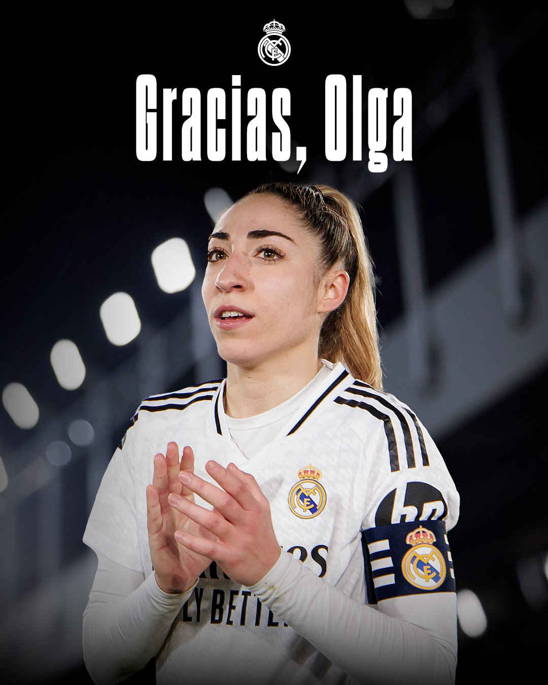 官方：皇马女足队长奥尔加·卡蒙娜告别皇马！皇马女足halamadrid​​​