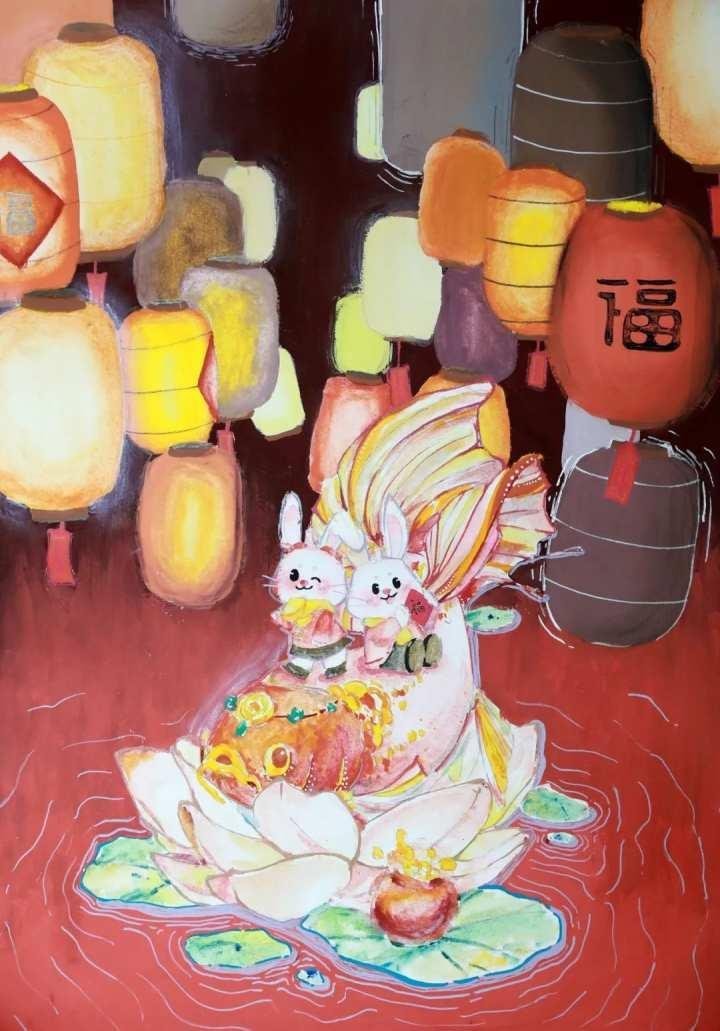 12生肖兔子绘画作品欣赏风景遇见艺术遇见美好​​​