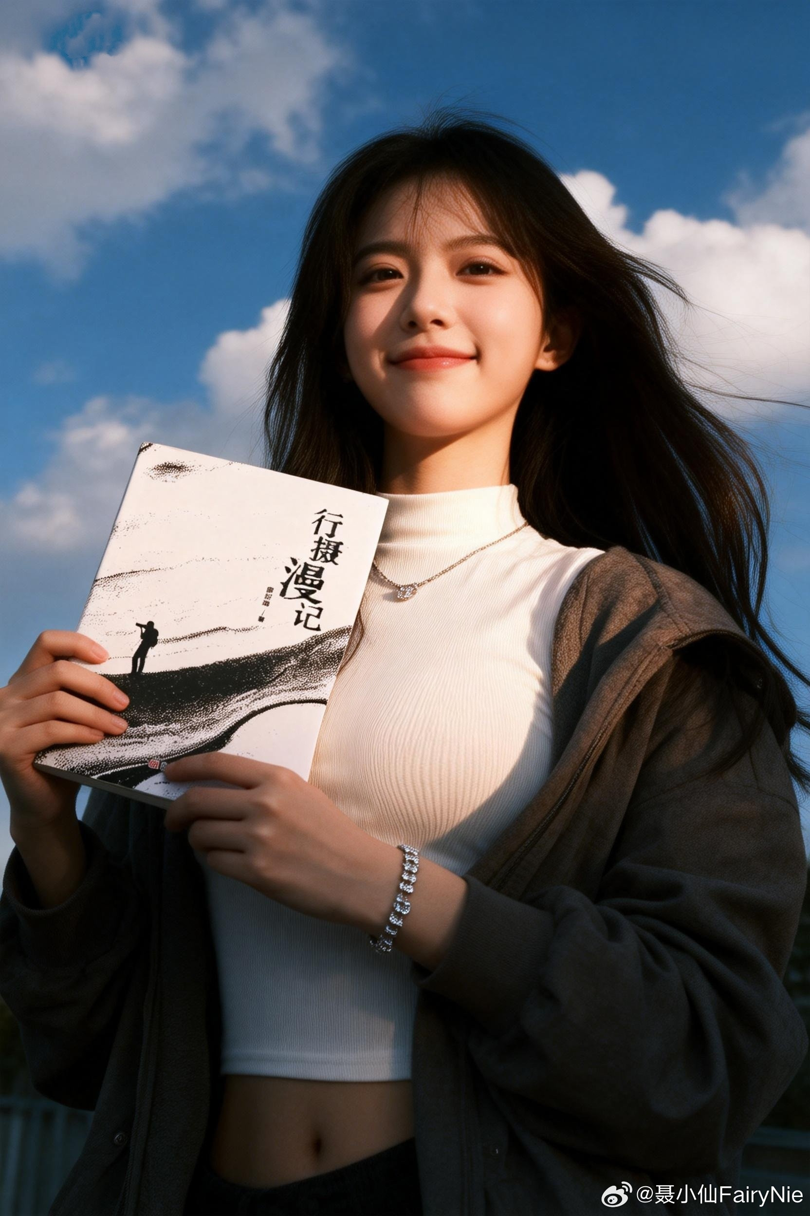 我是这本小说的女一号人物，女主角哦！我来自于这本小说《行摄漫记》，我是书中的女主