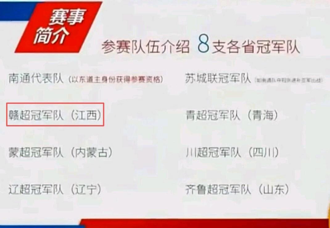 中国足协学习一下吧！央视举办民间足球争霸赛，苏超冠军泰州队、赣超冠军赣州队、青