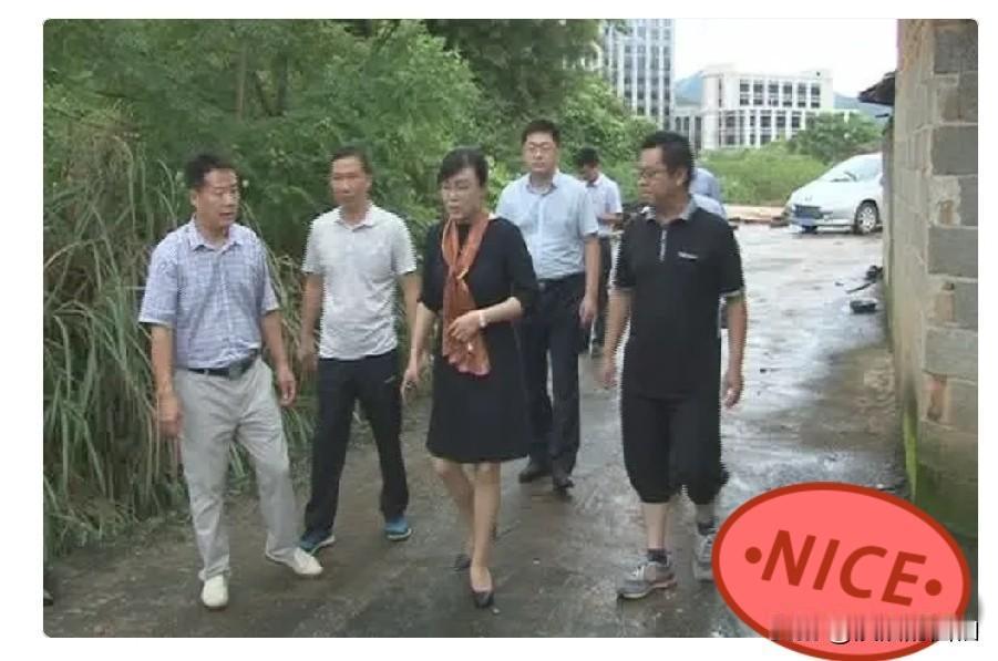 江西农业农村厅副厅长曹爱珍有一张下乡调研的工作照，看完就感觉不一样！坑洼潮湿、杂