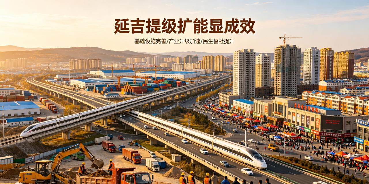 延吉提级扩能显成效近年来，延吉市紧扣高质量发展主线，以“提级扩能”为核心引擎